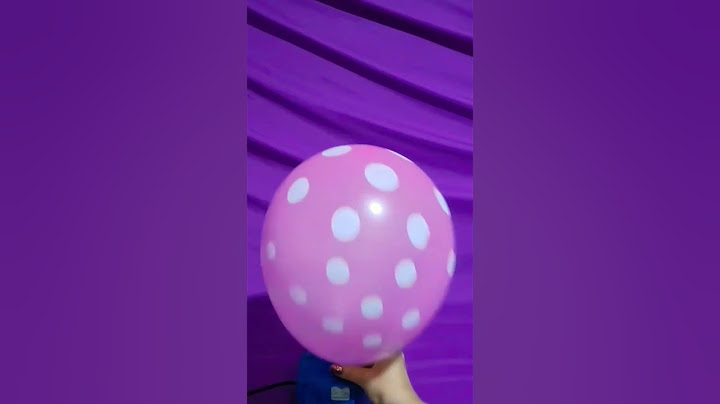 PINK POLKA DOT BALLOON INFLATION AND DEFLATION!!!