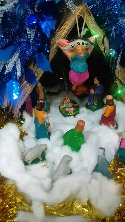 Christmas CRIB (# 1)            #youtubeshorts #cribmaking #christmas #cribs
