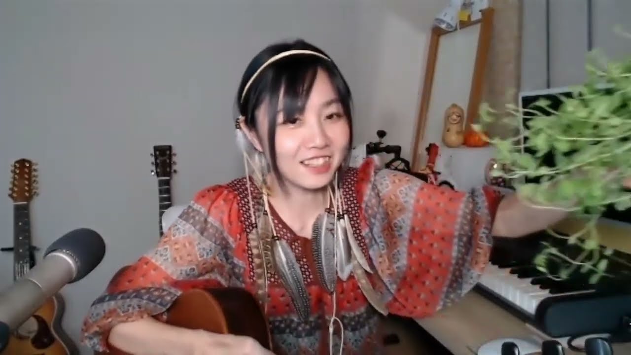 生配信】ギター弾き語り＆レッスン＊いいねちゃんタオル＆ピック