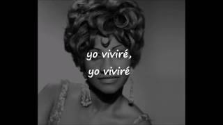 Video thumbnail of "Celia Cruz- Yo viviré (I will Survive) LETRA"