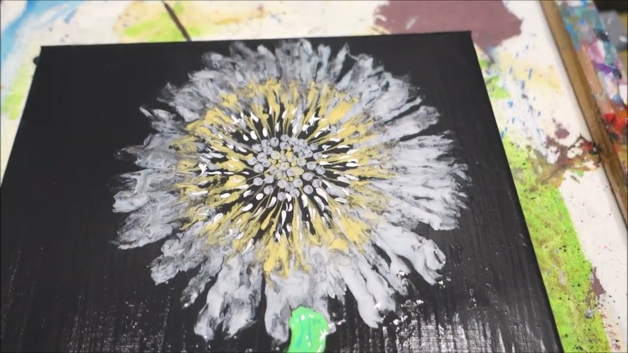 Pusteblume | Acryl Malen - Acrylgießen | DIY | Acrylic Pouring - YouTube