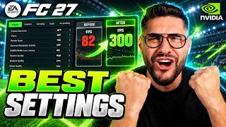 FC 27 BEST PC & NVIDIA Settings To Unlock 300 FPS & Ultra Low Latency 🔥