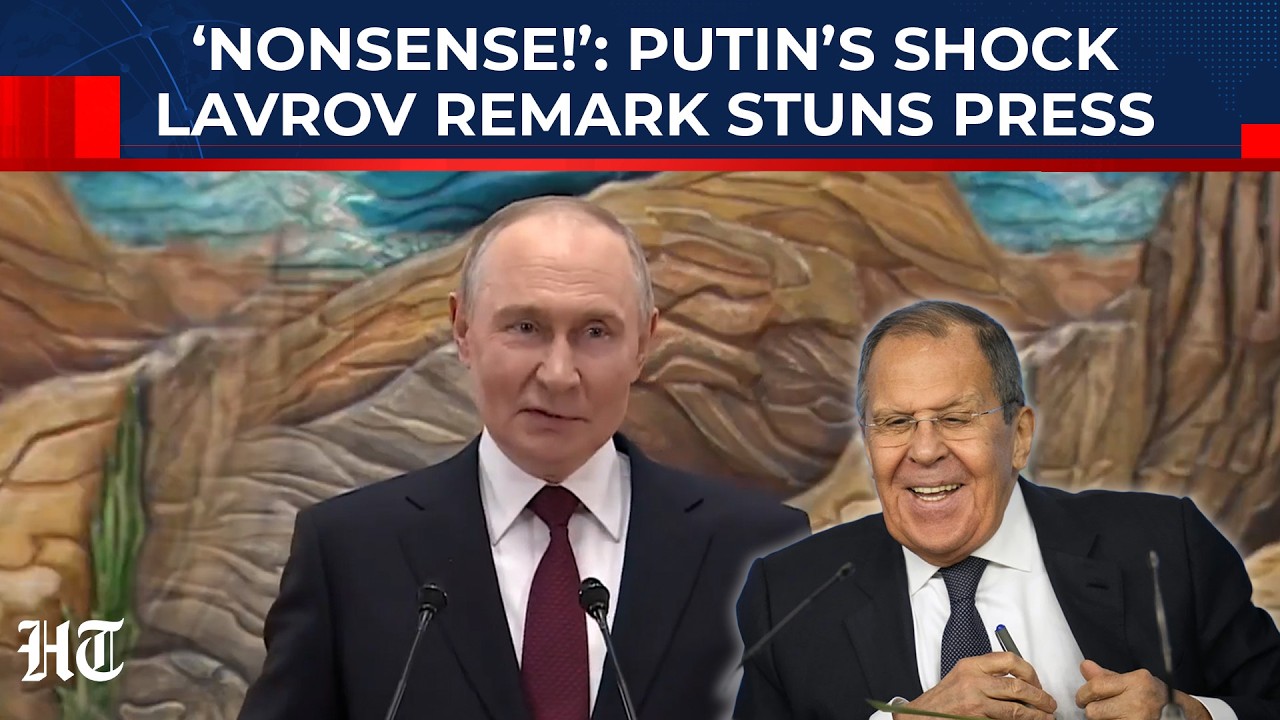 Putin Breaks Protocol With Rare 'Nonsense!' Lavrov Comment, Reporters Caught Off Guard In Kyrgyzstan