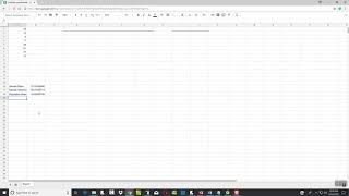 Statistics - Google Sheets - Measures of Dispersion