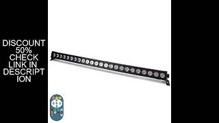 Yiflamefly 60W LED Wall Washer Light With Remote Controller 24Pcs LEDs RGB Wash Light Bar For KTV Co