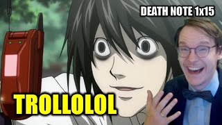 IT'S A TRAP! || PHYSICS EDUCATOR watches DEATH NOTE 1x15 - BLIND REACT-ANALYSIS