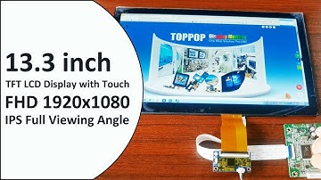 13.3 inch IPS TFT LCD Display 1920*1080 PAD Tablet Display with  capacitive Touchscreen Panel