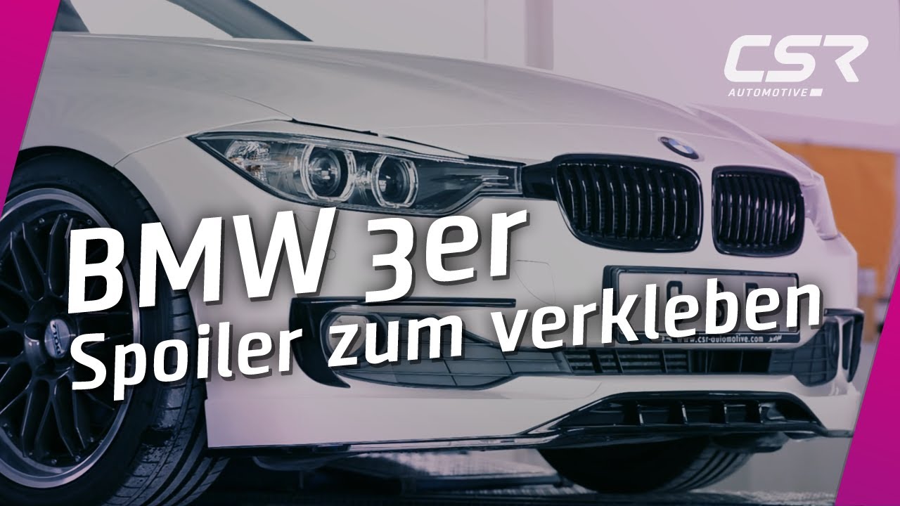 Klebender SPOILER FÜR BMW 3er, Kohlefaser-Effekt Stoßstangenlippe