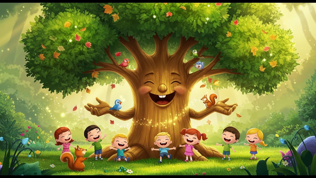 The Giggle Tree – Gentle Bedtime Rhyme for Kids | Toddler Song | Laugh, Sway & Dream