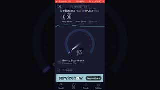 T-Mobile Band 2 Speed Test On An iPhone 5s