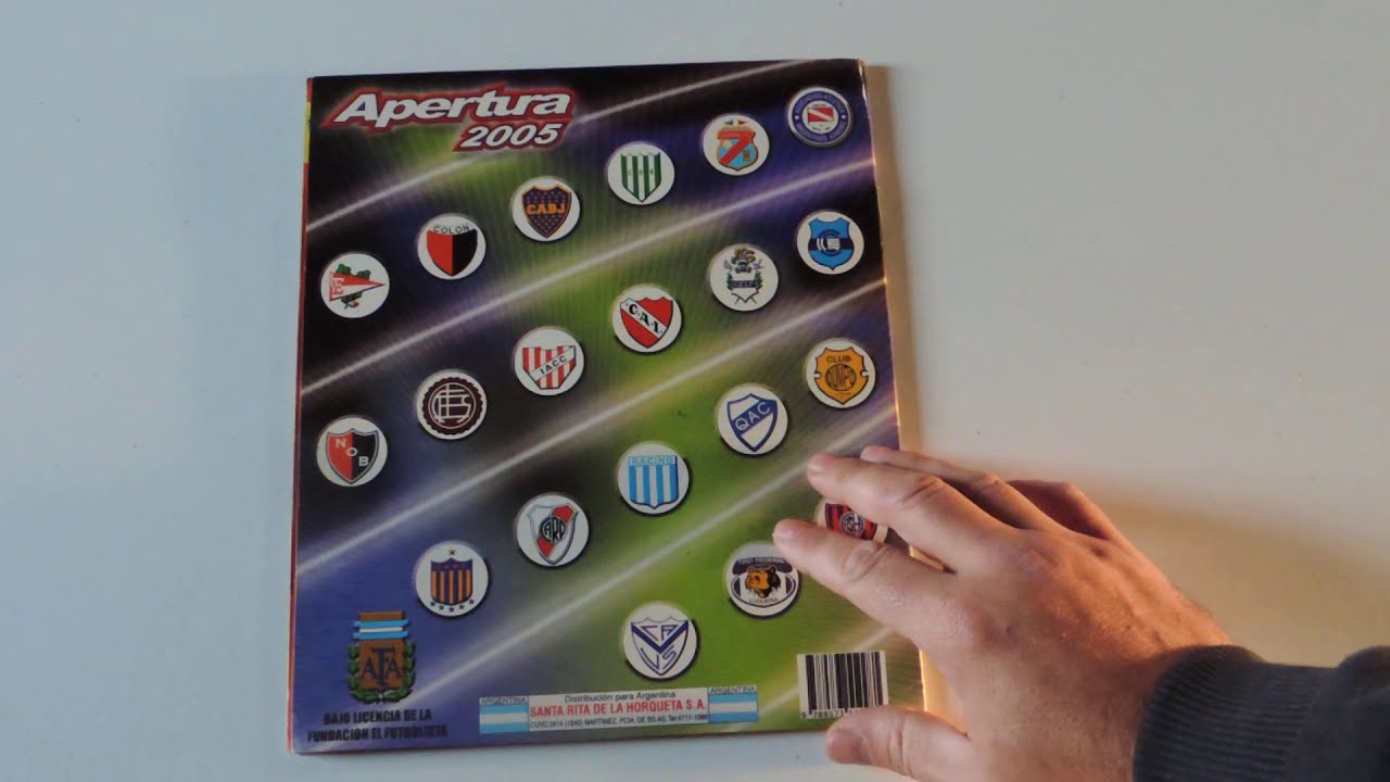 Album Futbol Argentino Apertura 2005 Panini