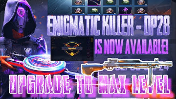 PUBG MOBILE NEW ENIGMATIC CRATE OPENING| DP 28 UPGRADING TO MAX LEVEL | BUT I CANNOT FIND......