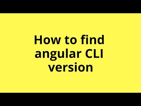 How to check angular cli is instlled or not