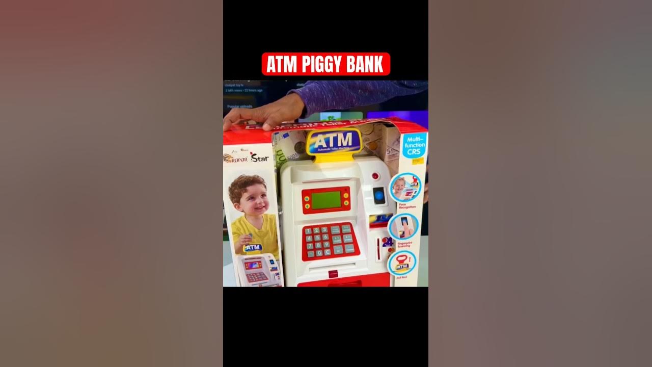 ATM Piggy bank unboxing - YouTube