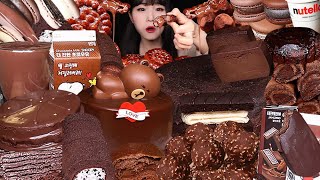 CHOCOLATE PARTY🍫초코로 시작해서 초코로 끝나는 초코파티6 초콜릿 디저트 모음 초코 디저트 먹방 CHOCOLATE DESSERT MUKBANG ASMR