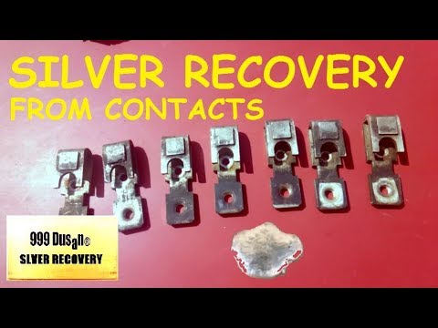 SILVER RECOVERY FROM CONTACTS - No Acid !