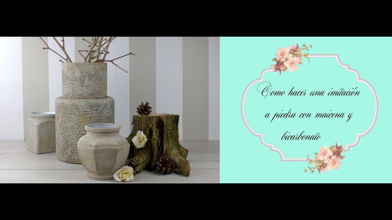 Cómo hacer una imitación a piedra con maicena y bicarbonato.