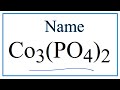 Phosphate Ions and Cobalt Compounds
