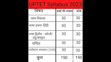 uptet syllabus 2023 #shorts#youtube shorts...