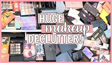 DECLUTTERING MY MASSIVE MAKEUP COLLECTION! Eyeshadow Palettes PT. 1 | Jazzi Filipek