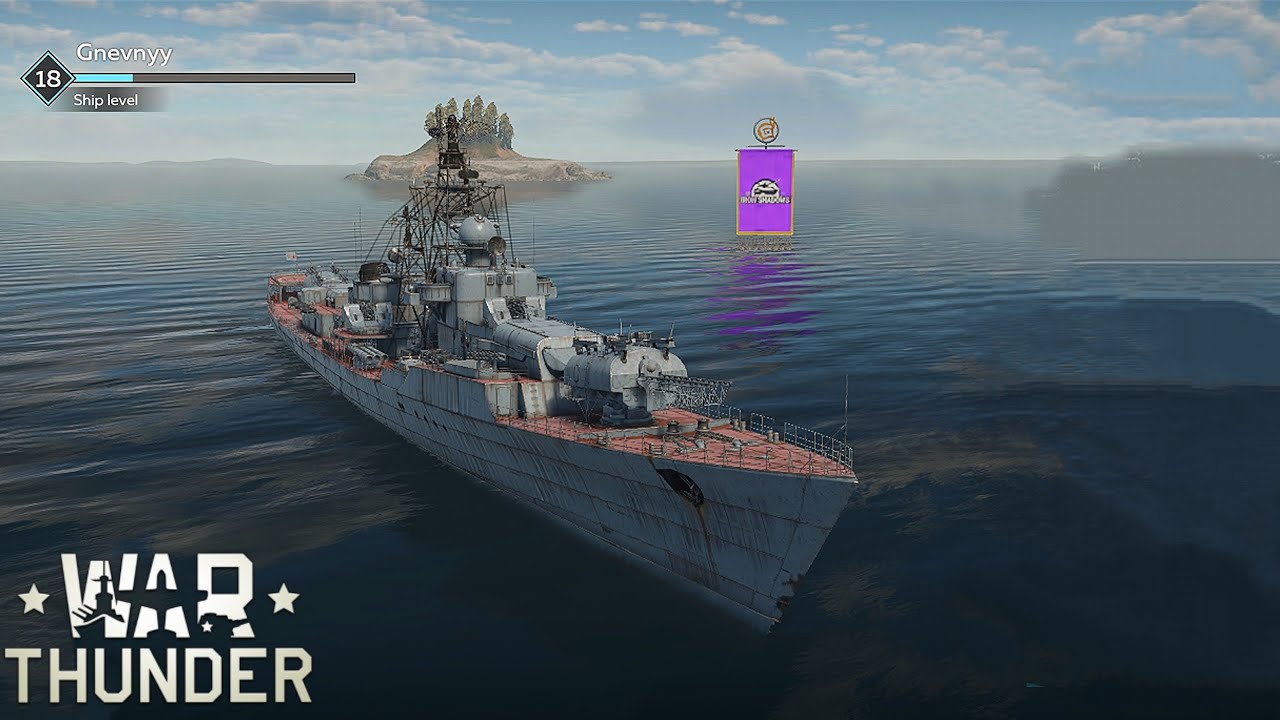 Gnevny missile ship gameplay in War Thunder Mobile