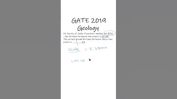 GATE 2019 Geology | Q.22 | Toposheet Numerical #Shorts