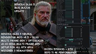 RenoDX DLSS 5 Mod v8.5   Optiscaler v0.10 XeSS Multi Frame Gen / DLSS MFG Setup RTX GPUs Witcher 3
