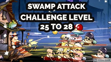 Swamp Attack Challenge Level 25 to 28 Only Minigun huh This Challenge Level Is Going To Be Fun