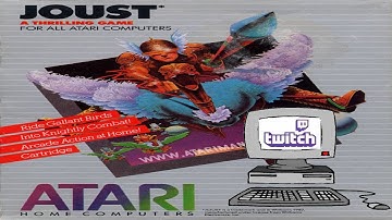 Streaming on my Atari 800 XL   Joust