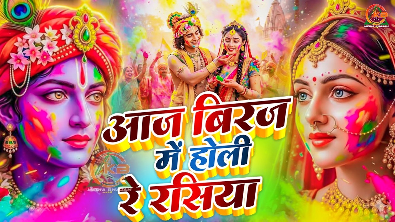 #video Aaj Biraj Mein Hori Re Rasiya Krishna Bhajan आज बिरज में होरी रे रसिया 2025