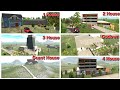 LIVE 🔴 All Houses Tour 🏠 || 1 to 4 House + Godown + Guest House || Indian Bike Driving 3D || #ibd3d