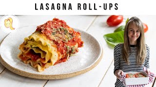 Lasagna Roll-Ups with Vegan Ricotta and Spinach | healthy, plant-based, gluten-free option
