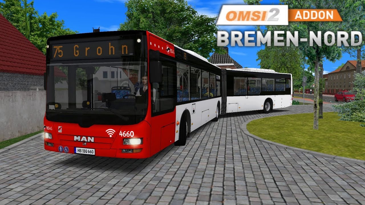 OMSI 2 Bremen Nord Linie 75 Richtung Grohn | Update 1.1 ☆ Let's Play OMSI 2 | 