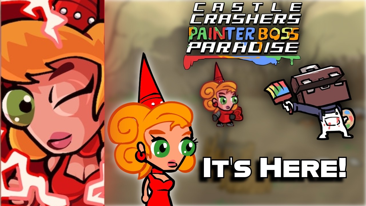 Castle Crashers Painter Boss Paradise DLC has arrived! YouTube