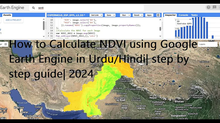 Mastering NDVI Calculation with Sentinel-2A in Google Earth Engine | Step-by-Step Guide! #howto