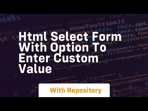 html select form