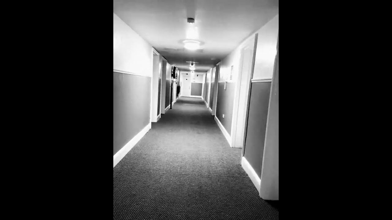 Walking down a creep hotel corridor ALONE👀