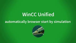 WinCC Unified V16: automatically browser start by simulation screenshot 2