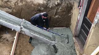 Concrete footing for bulkhead replacement.
