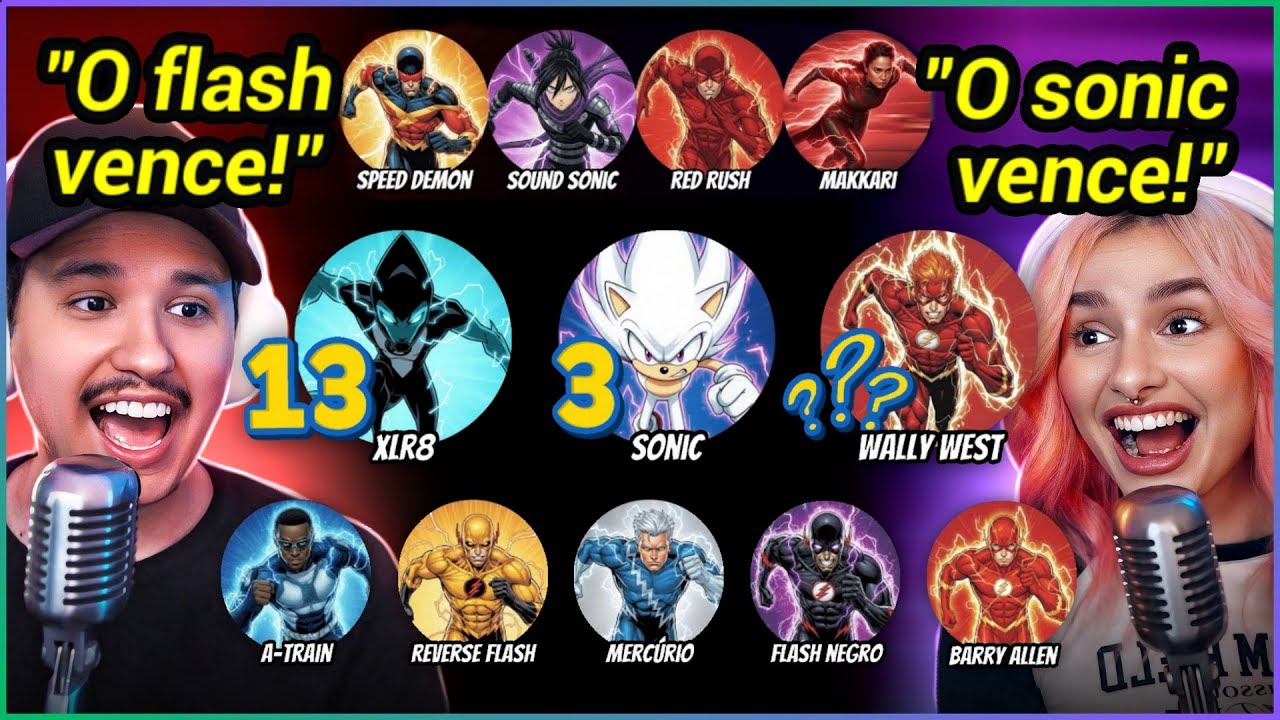 Os VELOCISTAS mais PODEROSOS da ficção! QUEM é o MAIS FORTE?