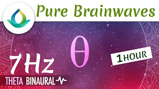 Pure Theta Waves 7 Hz Binaural Beats 1H