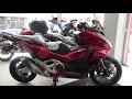 The 2021 HONDA FORZA 750 euro 5 red color walkaround