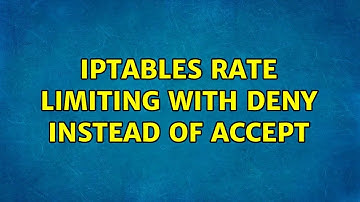 iptables rate limiting with DENY instead of ACCEPT
