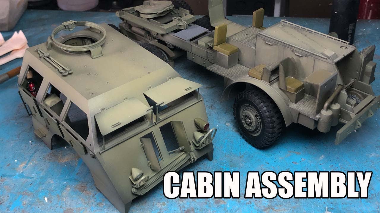 1/35 Dragon wagon Tamiya | Cabin assembly - YouTube