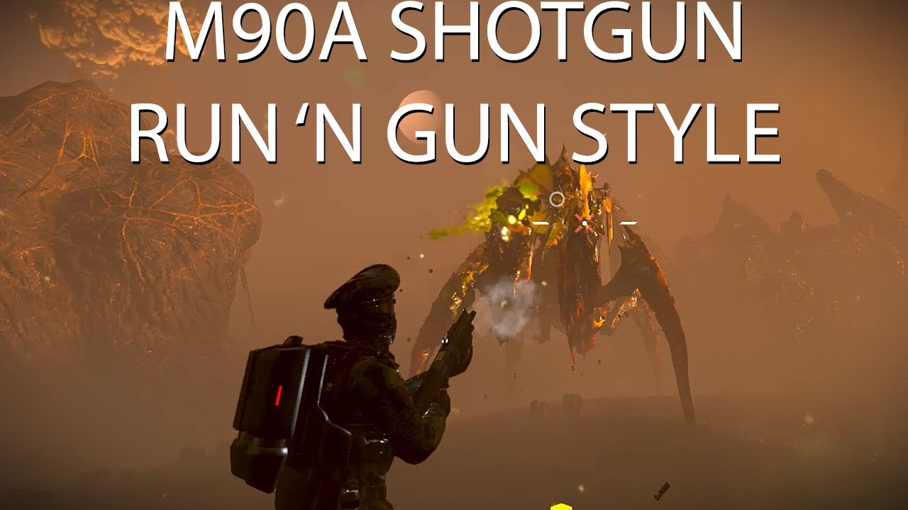 Helldivers 2 - Run 'n Gun M90A Shotgun - Predator Strain - Super ...