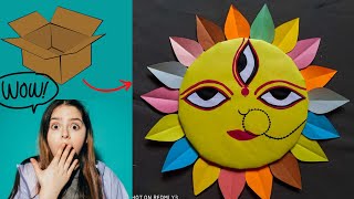 Maa durga  puja craft ideas | navratri decoration |মা দুর্গা পূজার কারুকাজ ধারনা @DrawwithGelhi​ screenshot 3