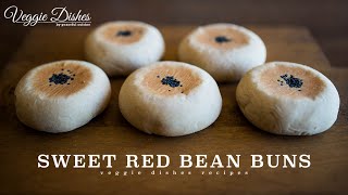 自家製あんこで作る黒ごまあんぱんの作り方：How to make Sweet Red Bean Buns | Veggie Dishes by Peaceful Cuisine