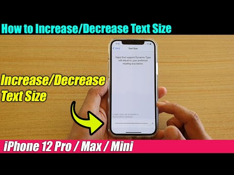 iPhone 12/12 Pro: How to Increase/Decrease Text Size