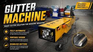 Seamless Gutter Machine for Sale | 5 & 6 Inch Continuous Rain Gutter Roll Forming Machine Price