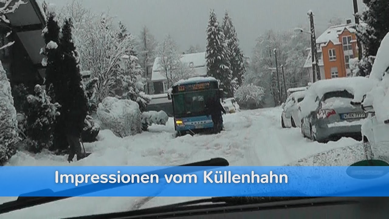 WINTER Chaos Wuppertal Küllenhahn März 2016. Schnee, Glatteis